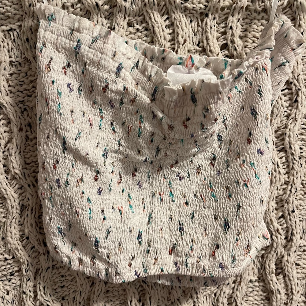 Skylar + Madison Multicolor Textured Crop Top